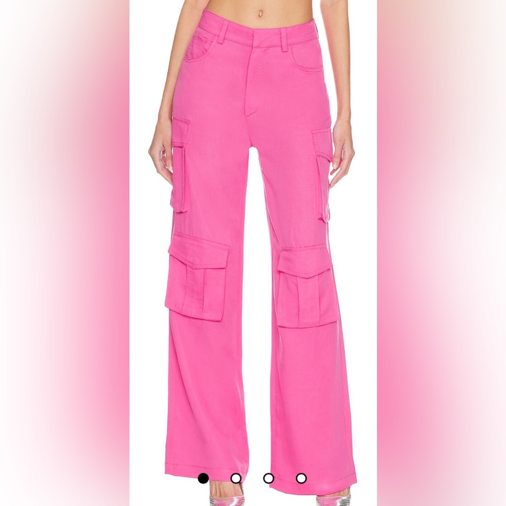 NWT Blank NYC x Revolve Franklin Rib Cage Cargo Pant in Pink - Size 26
